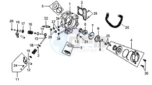 MIO 100 HU10W8-F drawing CYLINDER HEAD CPL