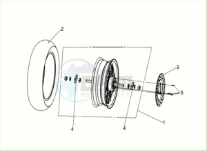 E-FIDDLE (EK4LW2-EU) (M2) drawing REAR WHEEL