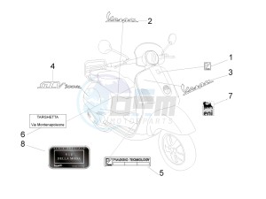 GTV 300 4T 4V ie drawing Plates - Emblems