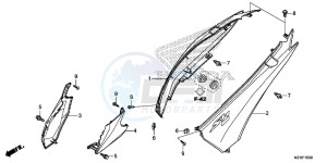 SH125E SH125 E drawing BODY COVER