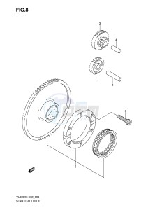 VL800 (E2) VOLUSIA drawing STARTER CLUTCH