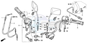 CB1300S CB1300SUPERBOLD'OR drawing SWITCH/CABLE