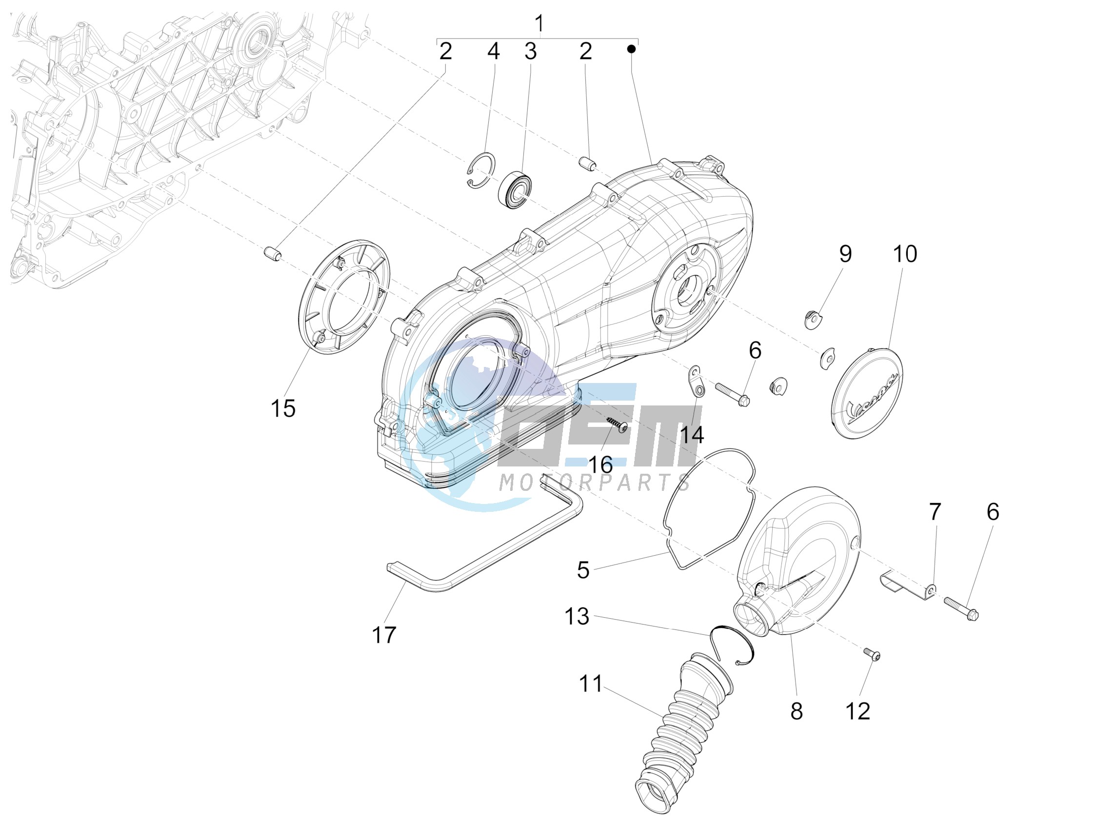 Crankcase cover - Crankcase cooling