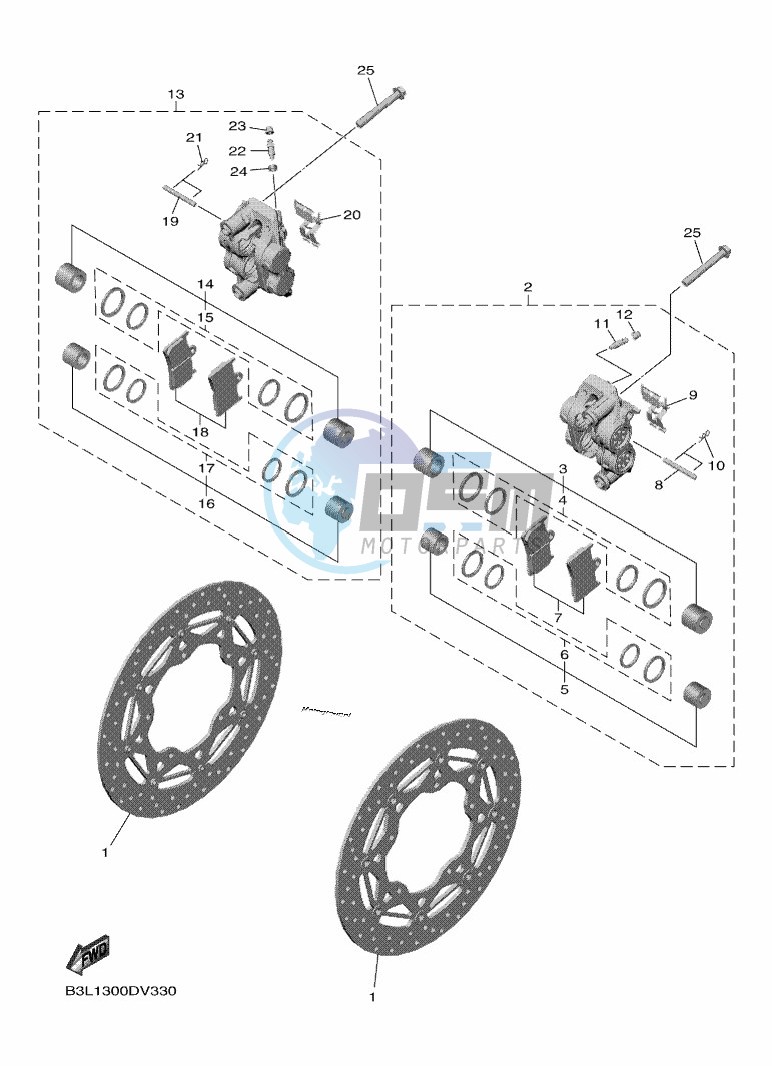 FRONT BRAKE CALIPER