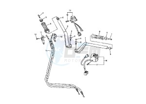 FJR 1300 drawing STEERING HANDLE – CABLE