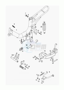 YOUNGST-R_L1 50 L1 drawing Frame-rear fork-central stand