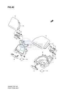 AN400Z ABS BURGMAN EU-UK drawing FRONT PANEL BOX