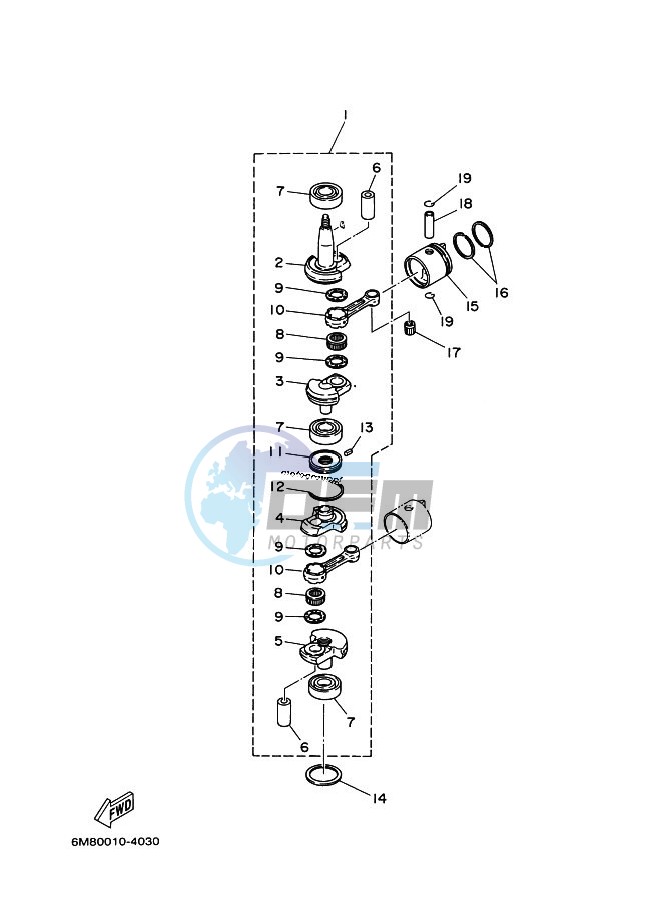 CRANKSHAFT--PISTON