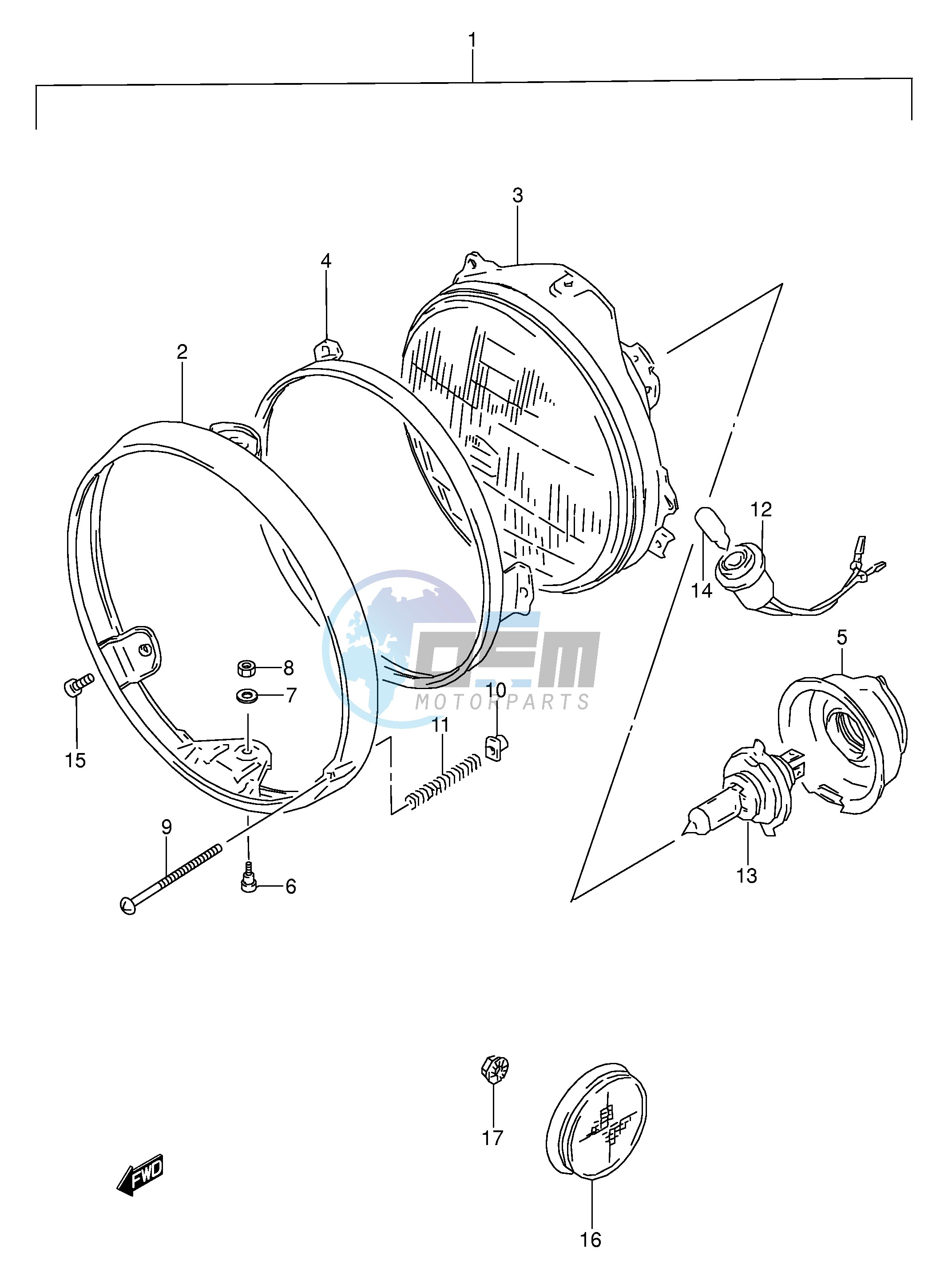 HEADLAMP (MODEL T)