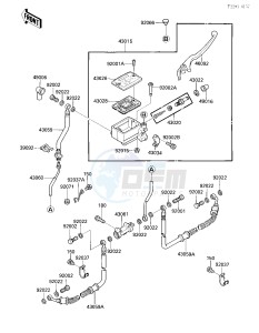 KLF 300 A [BAYOU 300] (A1) [BAYOU 300] drawing FRONT MASTER CYLINDER