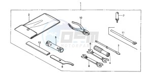 TRX350 FOURTRAX drawing TOOLS