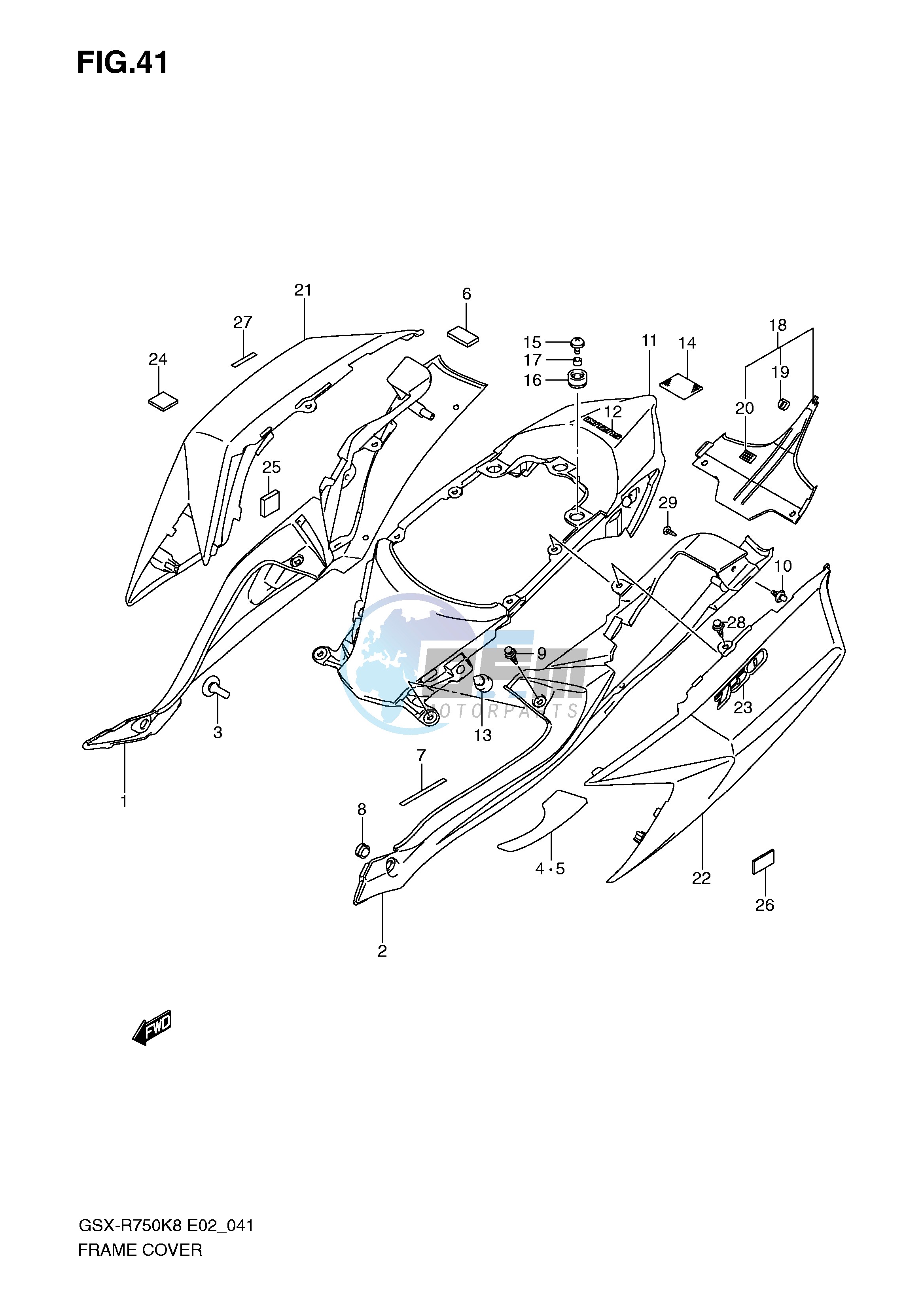 FRAME COVER (MODEL K8)