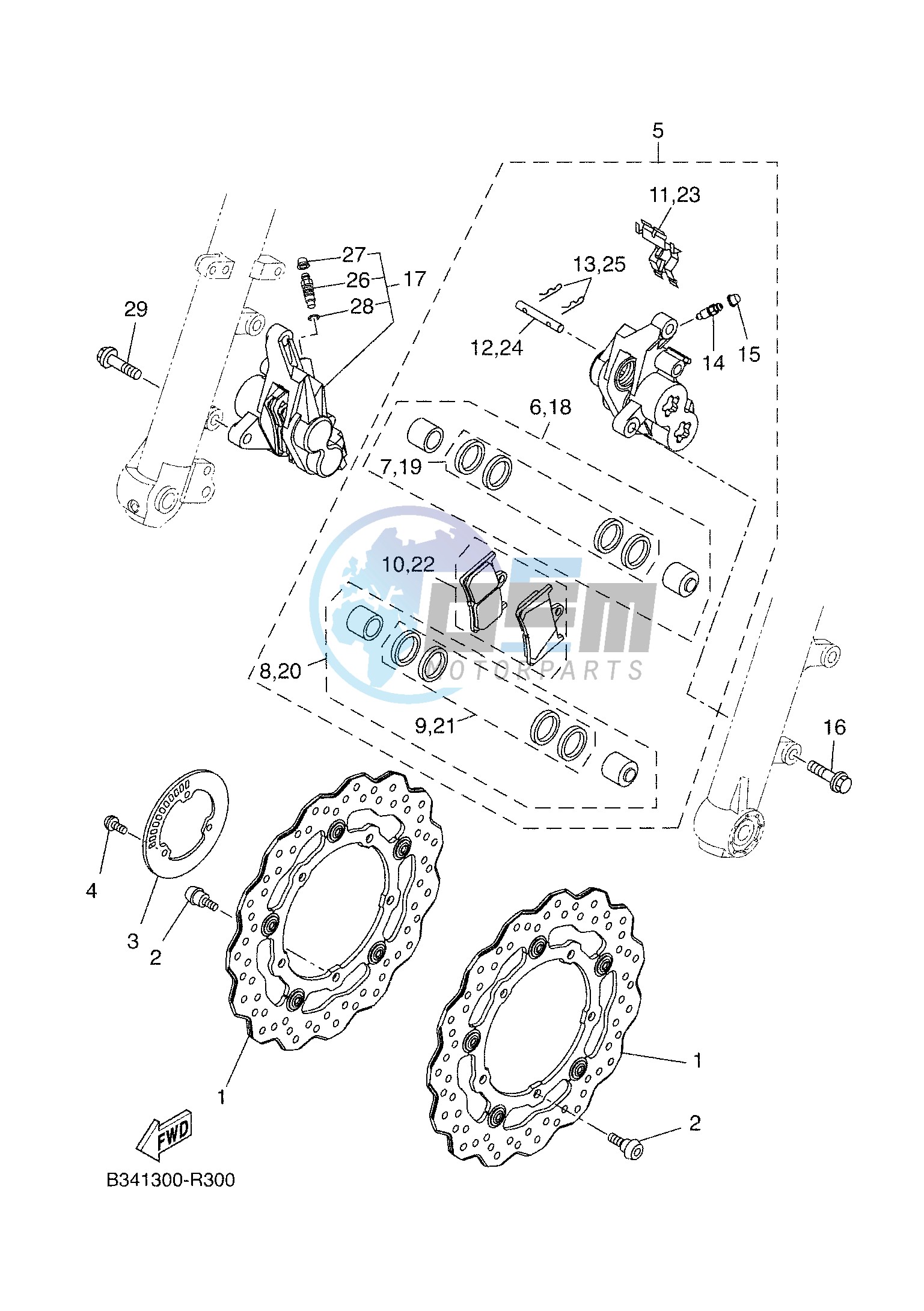 FRONT BRAKE CALIPER