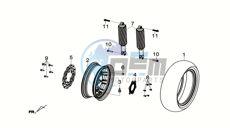 REAR WHEEL - SUSPENSION