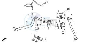 XL600V TRANSALP drawing PEDAL/STAND