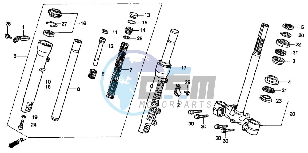 FRONT FORK/STEERING STEM