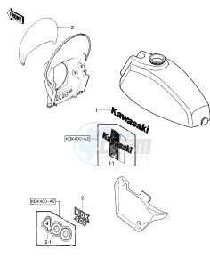 KDX 400 A [KDX400] (A1-A2) [KDX400] drawing LABELS