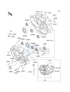 KLX 300 A [KLX300R] (A2-A6) [KLX300R] drawing CRANKCASE