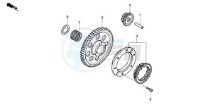 TRX350TM FOURTRAX drawing STARTING CLUTCH