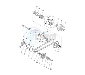 YQ AEROX 50 drawing CLUTCH