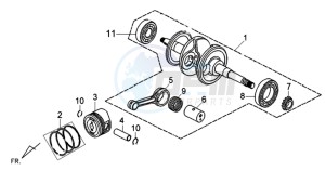 SYMPHONY 125 drawing CRANKSHAFT