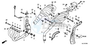 CBR600RRD CBR600RR UK - (E) drawing EXHAUST MUFFLER