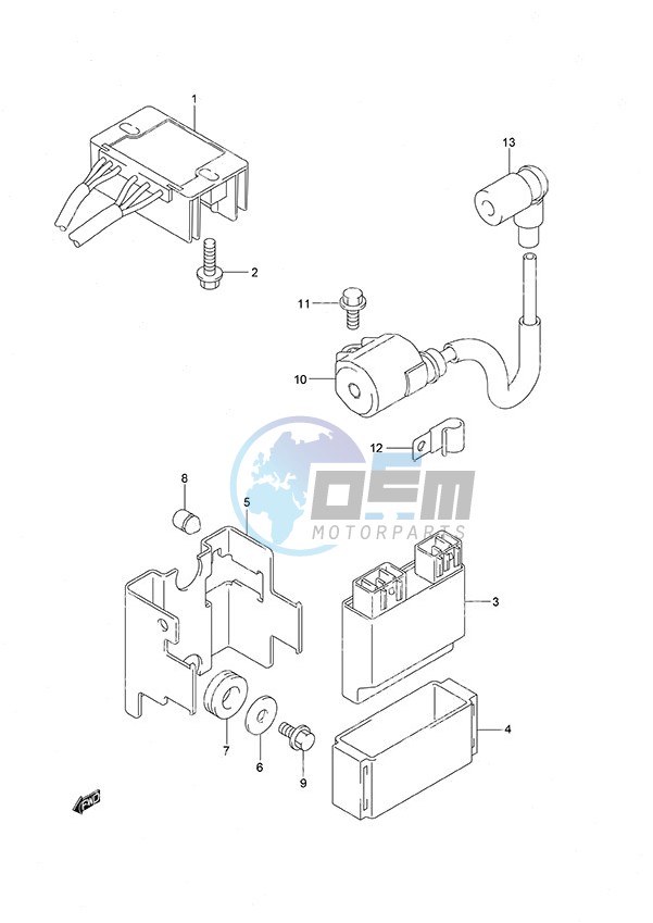 Rectifier/Ignition Coil Remote Control/Gas Assist Tilt