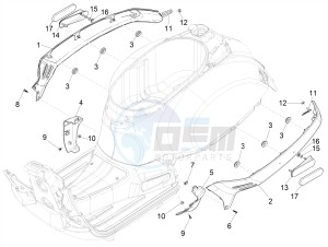 GTS 300 HPE 4T-4V IE ABS E4 (NAFTA) drawing Side cover - Spoiler