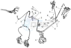 Dorsoduro 1200 (EMEA, APAC, NAFTA) (CND, EU, K, RU, USA, V) drawing ABS Brake system