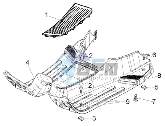 Foot board - rubber mats