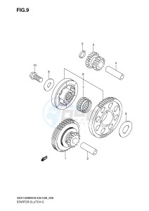 GSX1300BK (E3-E28) drawing STARTER CLUTCH