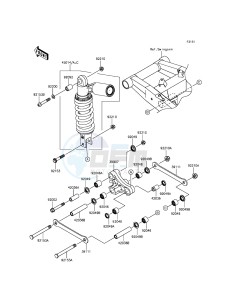 Z800 ZR800AGF FR GB XX (EU ME A(FRICA) drawing Suspension/Shock Absorber