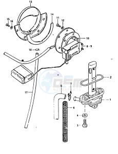 GSX1100 (T-X) drawing FUEL COCK (GSX1100T, ET)