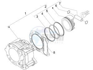 Runner 125 ST 4T E3 (EMEA) drawing Cylinder-piston-wrist pin unit