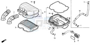 CBR600F2 drawing AIR CLEANER