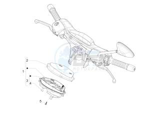 GTS 300 ie Touring drawing Meter combination - Cruscotto