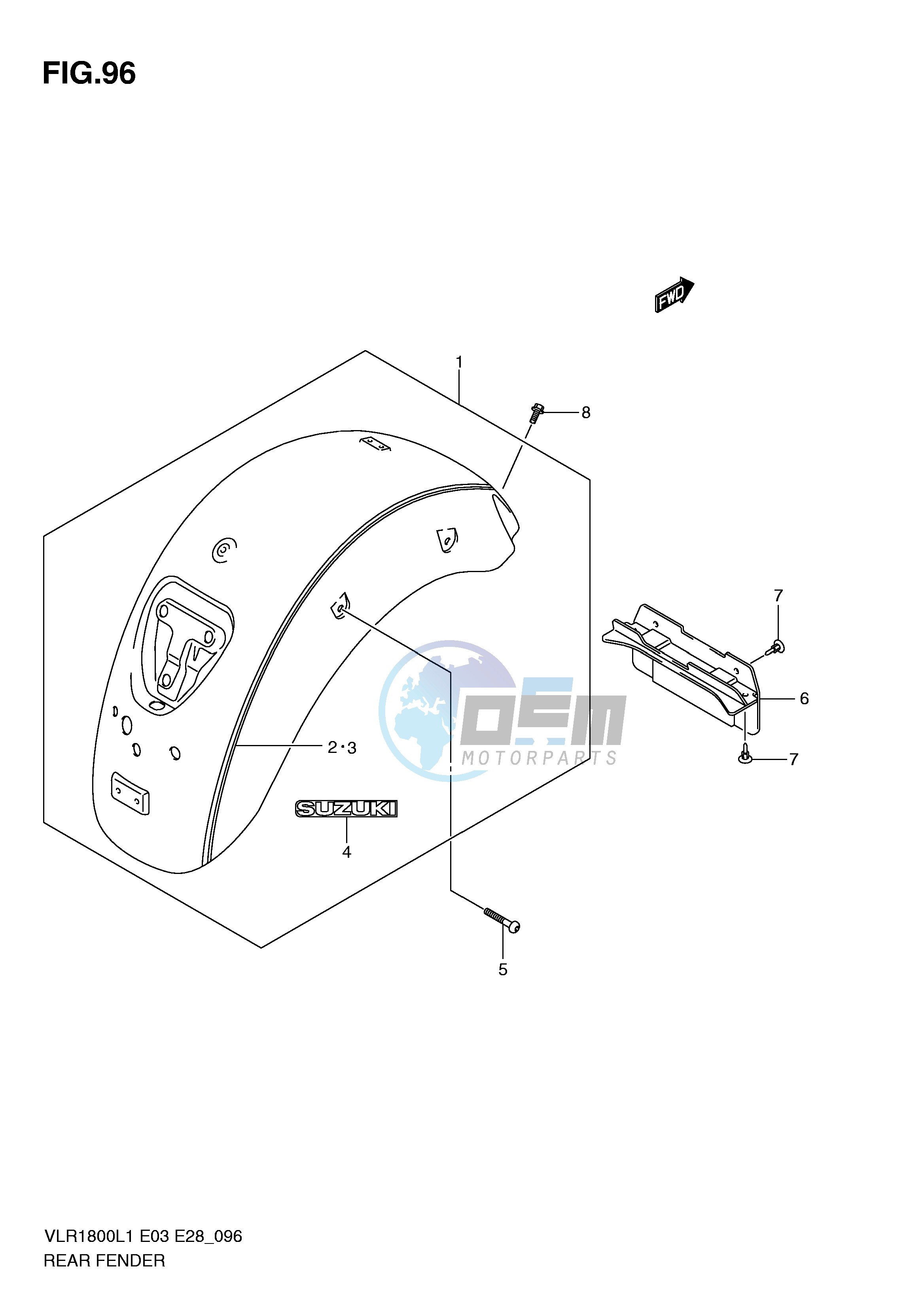 REAR FENDER (VLR1800TL1 E3)