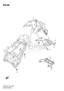 SFV650 (E21) Gladius drawing REAR FENDER (SFV650L1 E21)