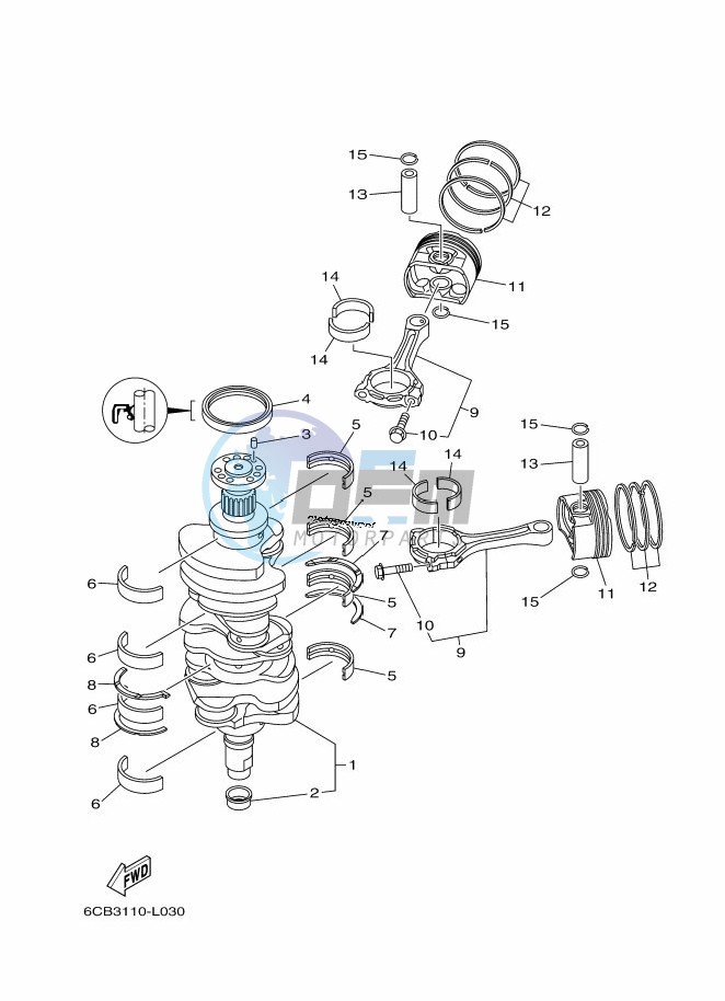 CRANKSHAFT--PISTON