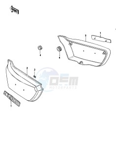 KZ 900 A (A4-A5) drawing SIDE COVERS