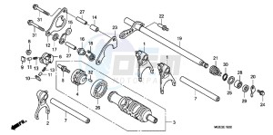 VFR1200FB drawing GEARSHIFT DRUM (VFR1200F)