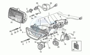 Sport 1100 Carburatori Carburatori drawing Headlight-horn