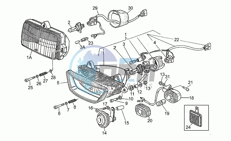 Headlight-horn