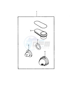 KDX 250 A [KDX250] (A1) [KDX250] drawing OPTIONAL PARTS