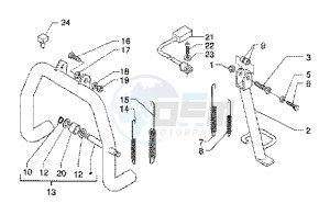 X9 125 SL drawing Central stand