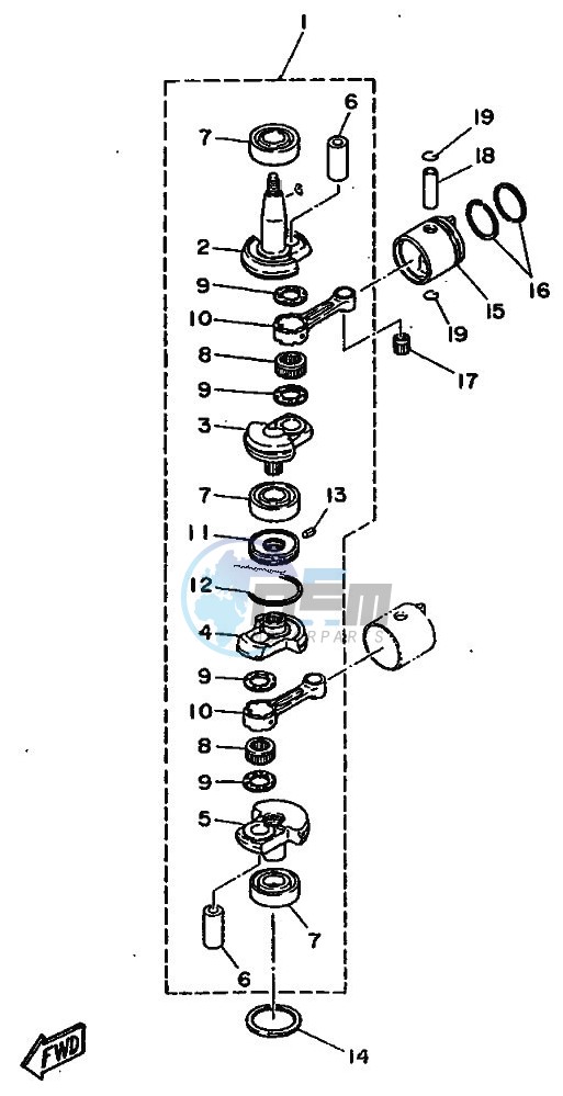 CRANKSHAFT--PISTON