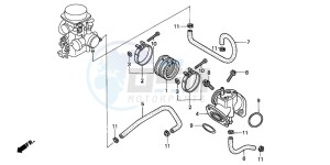 VT600CD drawing INTAKE MANIFOLD