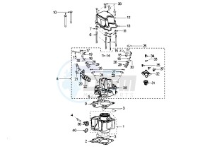 JET FORCE - 125 cc drawing CYLINDER HEAD