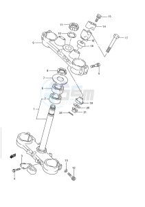 RM250 (E28) drawing STEERING STEM (MODEL K L)