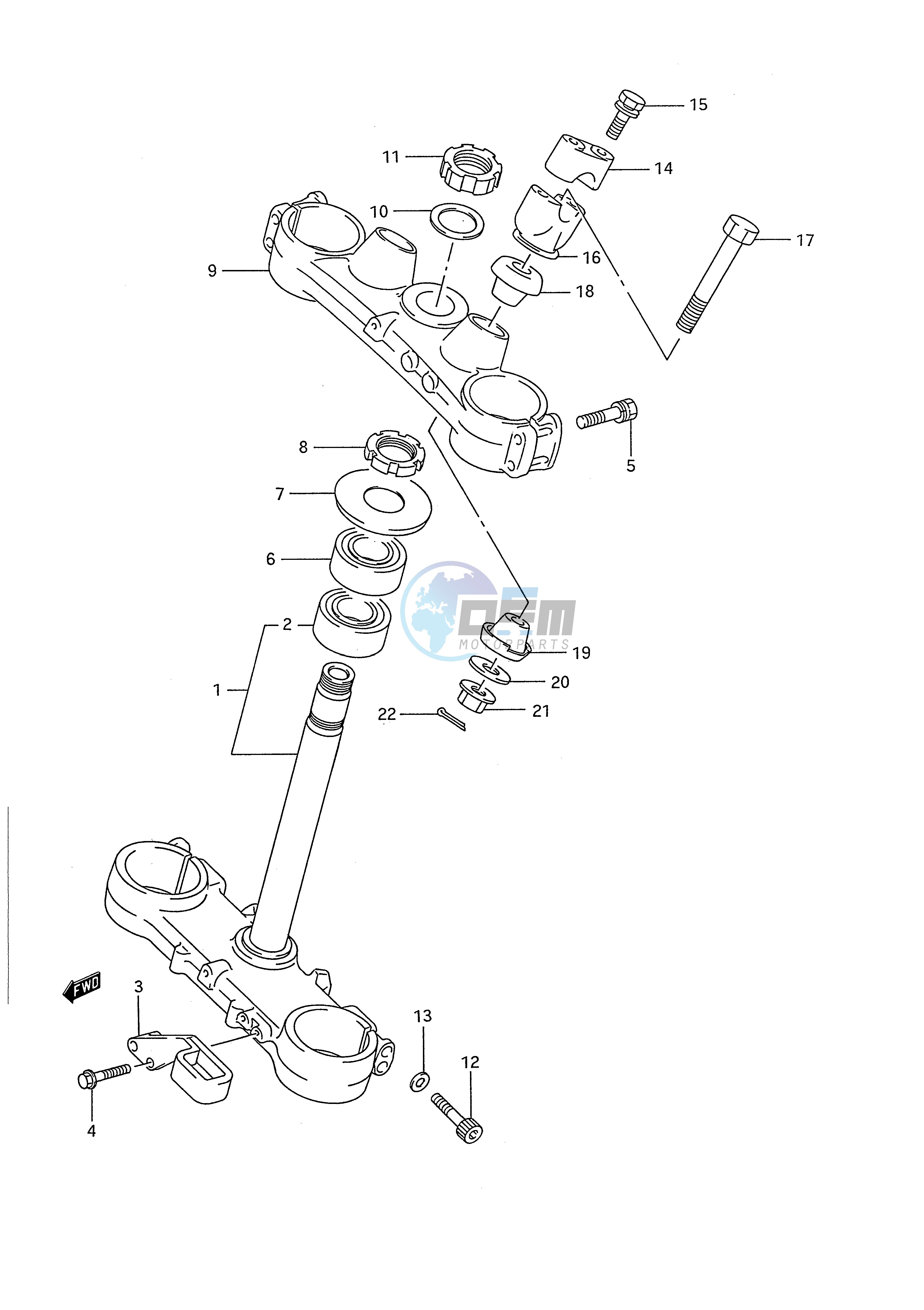 STEERING STEM (MODEL K L)